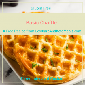 Basic Chaffle a Free Recipe from LowCarbAndKetoMeals.com!