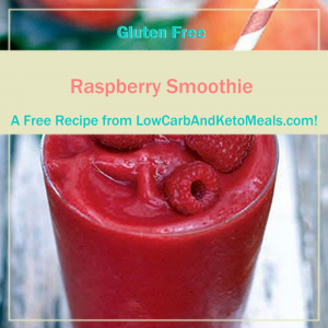 Raspberry Smoothie a Free Recipe from LowCarbAndKetoMeals.com!