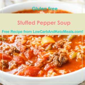 Low Carb Stuffed Pepper Soup is a Free Recipe from LowCarbAndIdealMeals.com!